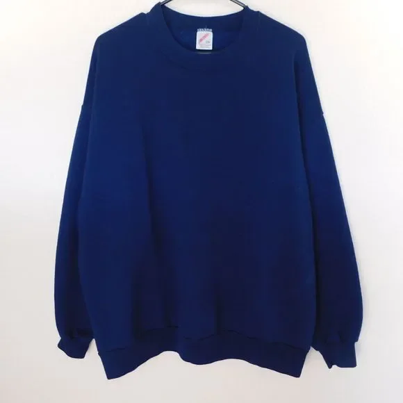 Jerzees Vintage Navy Blue Crewneck Jerzees Tops Vintage Jerzees